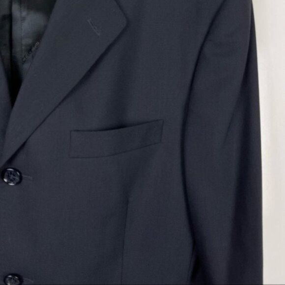 Dolce & Gabbana Navy Blue 3 Button Virgin Wool Blazer Suit Jacket Size IT 52 - Picture 5 of 13